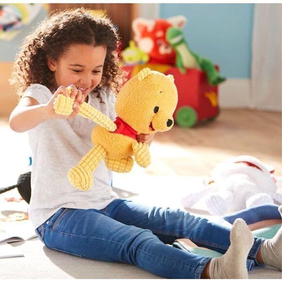 Blissful Buddies Fidget Plush - Winnie The Pooh Stuffed Animal with Embroidered - Picture 2 of 8